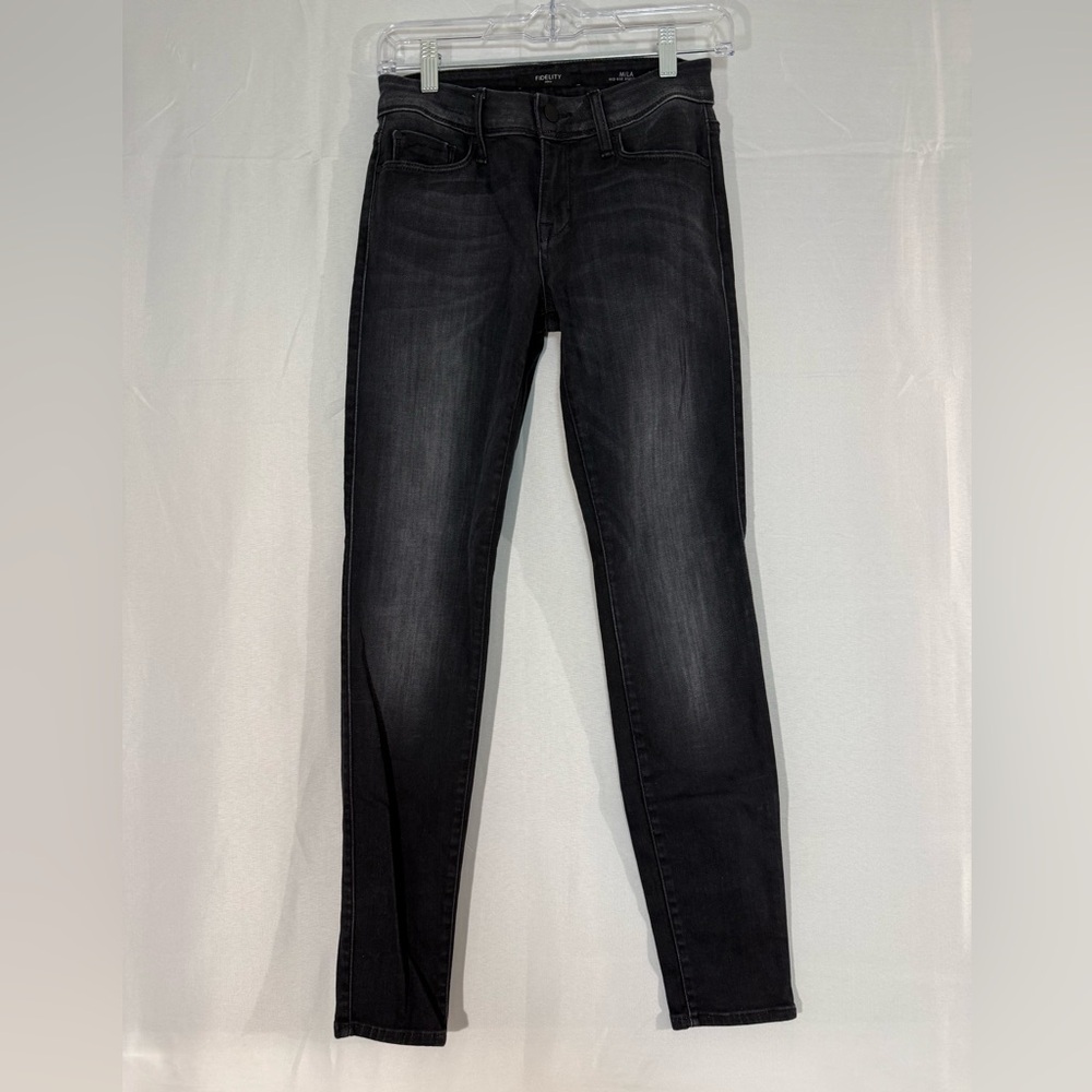 Fidelity Denim Women's Jeans 27 Black Wash Skinny MADE IN USA